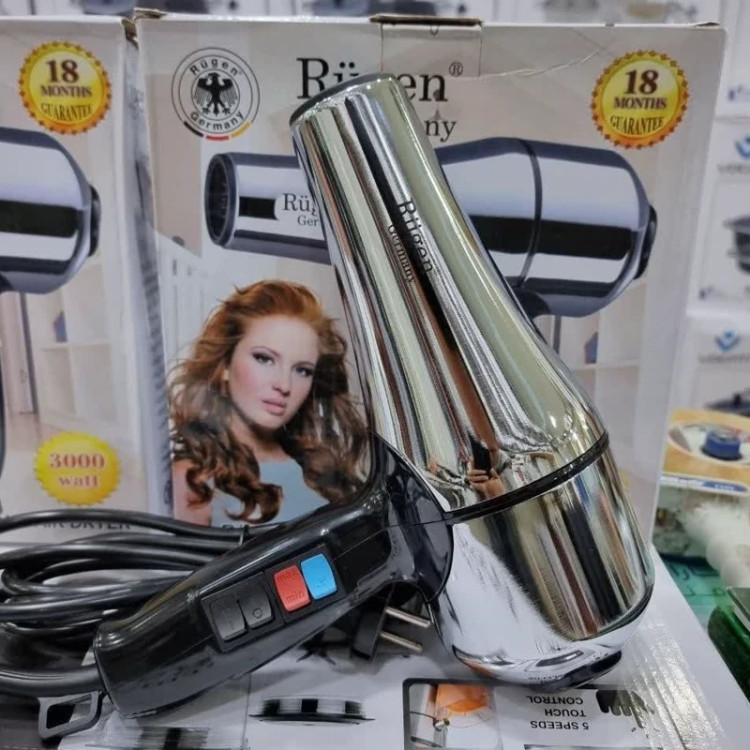 سشوار حرفه ای روگن Ru.1710 استفاده راحت و اسان موتور توربو دار عمر طولانی تر مو