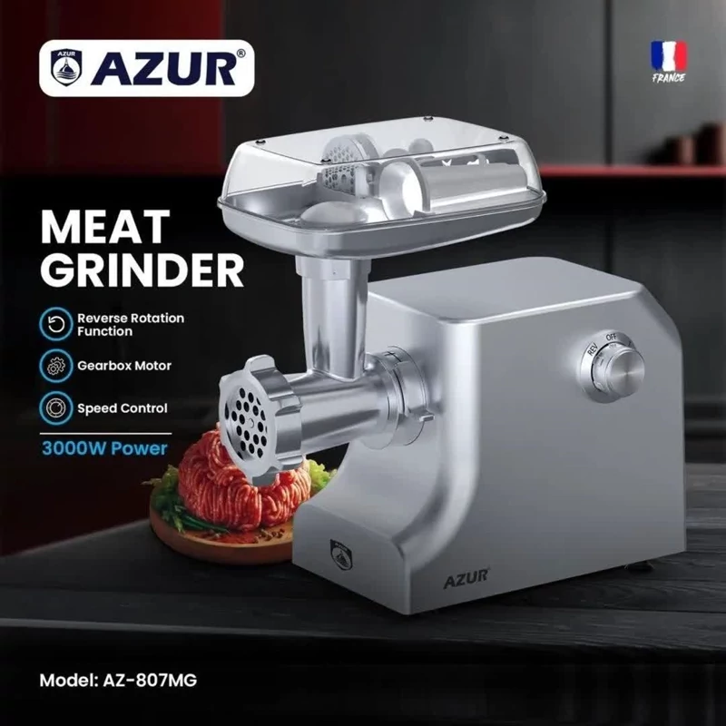 چرخ گوشت استیل آزور مدل AZ-807 با ضمانت 24 ماهه ارسال رایگان مدل جدید
