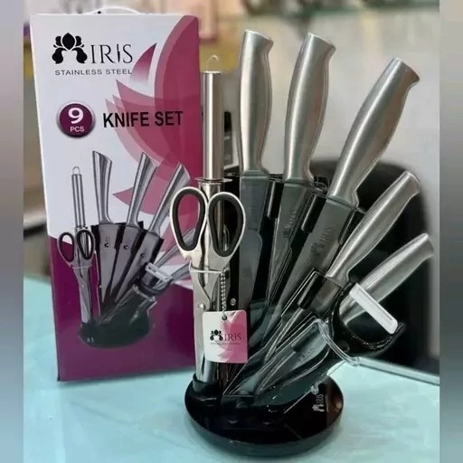 سرویس چاقو آشپزخانه 9 پارچه ایریس IRIS ارسال رایگان