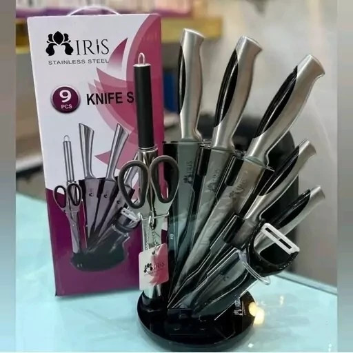 سرویس چاقو آشپزخانه 9 پارچه ایریس IRIS ارسال رایگان