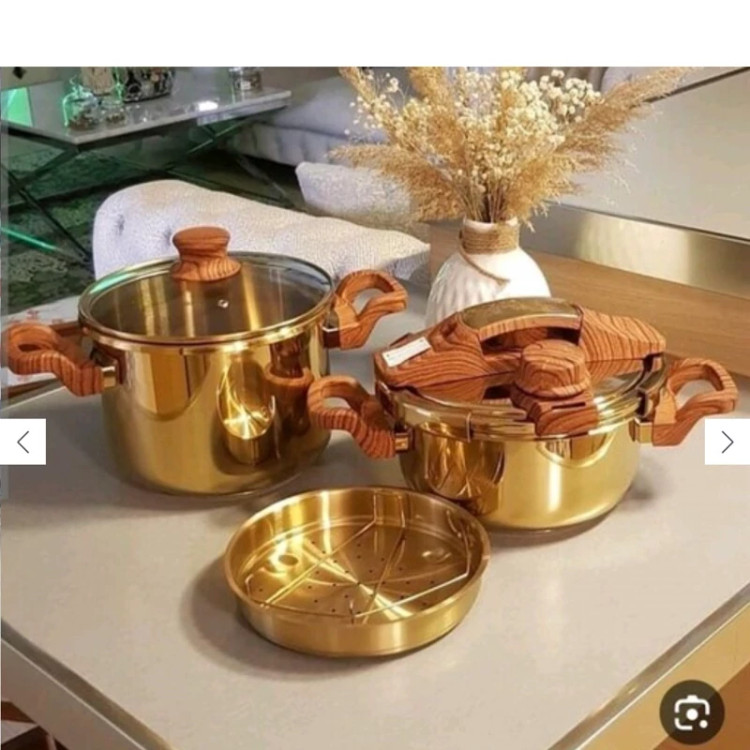 زودپز دوقلو طلایی تفال 4و6 لیتر اصل ساخت فرانسه کیفیت فوق العاده