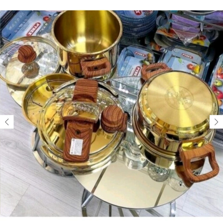 زودپز دوقلو طلایی تفال 4و6 لیتر اصل ساخت فرانسه کیفیت فوق العاده